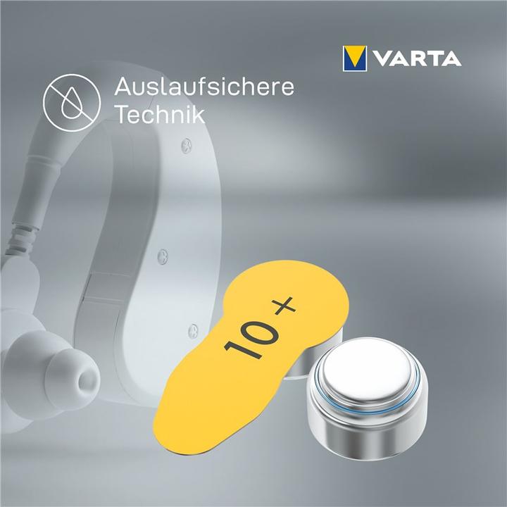 Actual product image Varta Hearing aid batteries type 10 1.4V (6-pack) (6 pcs., 10, 105 mAh)
