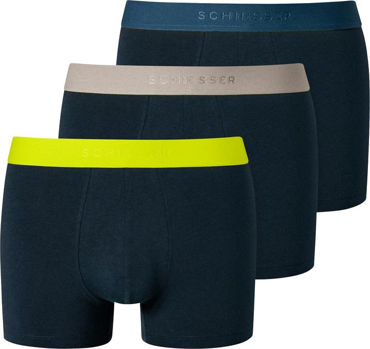 Actual product image Schiesser 3er Pack 95/5 Organic Cotton Retro Short / Pant (8, pack of 3)