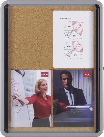 Produktbild Nobo Schaukasten Premium Plus Innenbereich Kork (Pinnwand, 21 x 30 cm)