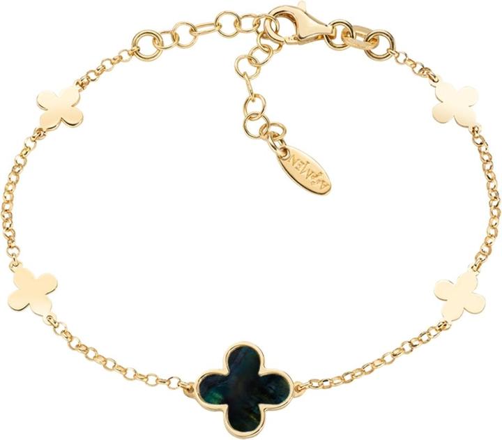 Amen Mother of Pearl Flower Armband (19 cm, Silber 925)