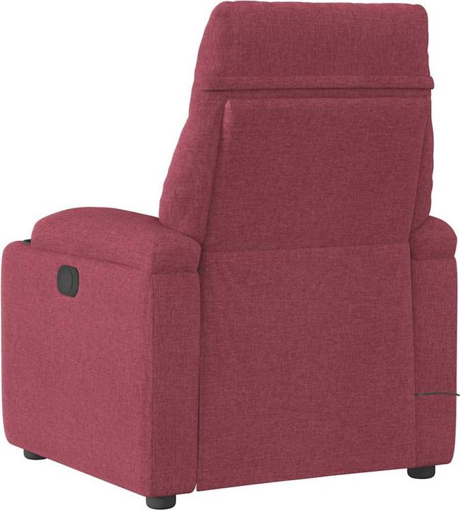 Actual product image VidaXL Massage chair electric wine red fabric