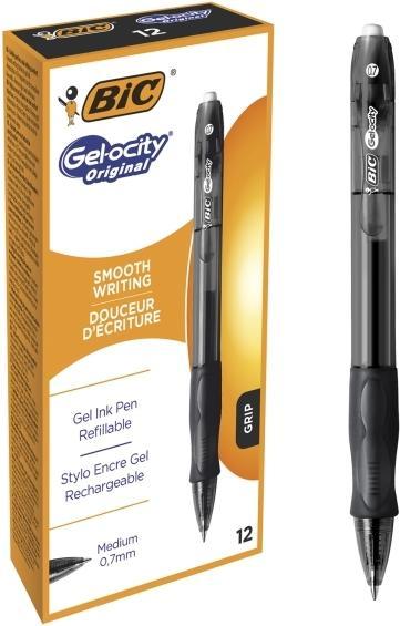 Actual product image Bic Gel pen Gel-Ocity 0.7 mm, black, pack of 12 600659 (Black, 12 x)