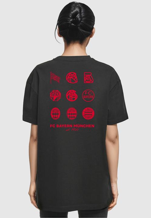 Immagine prodotto FC Bayern München Donna Logo History Red Oversized Boyfriend Tee - 118301 (S)