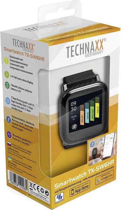 Actual product image Technaxx TX-SW6HR - 3.56 cm (1.4 inch) - Touchscreen (39 mm)