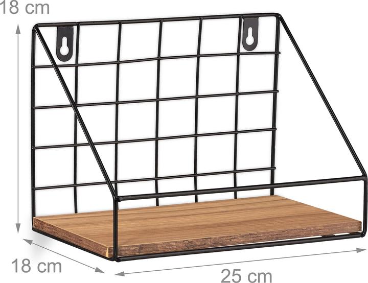 Actual product image Relaxdays Wall Shelf (25 x 16 x 18 cm)