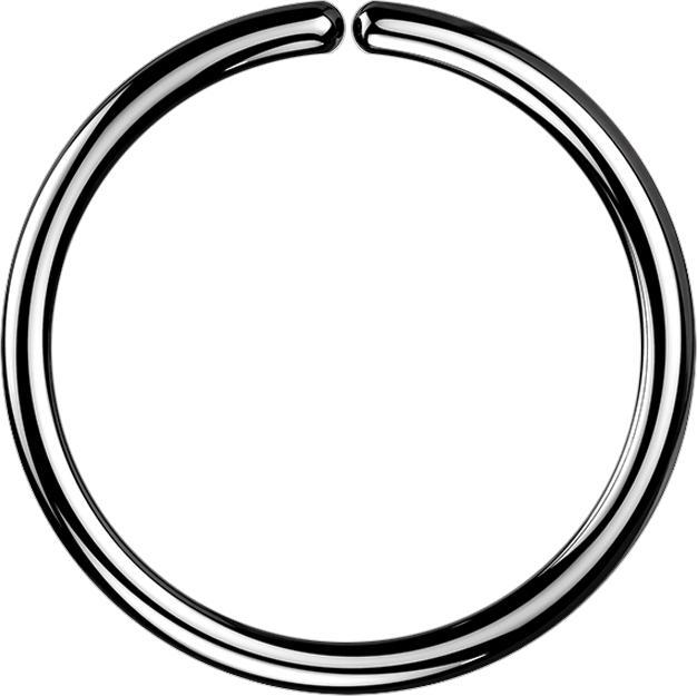 Produktbild Star Piercing Micro Piercing Ring schwarz (ohne Messing, Titan G23)