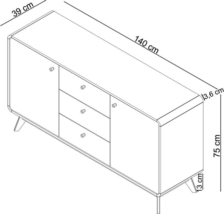 Actual product image Loft 24 Cassie (140 x 39 x 75 cm)