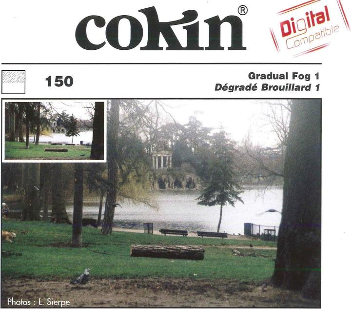 Cokin Filter A150 Verlauf Nebel 1 (67 mm, ND- / Grauverlauffilter, 62 mm)