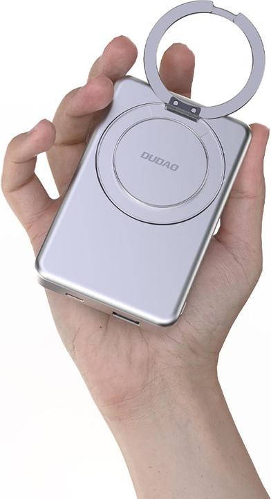 Produktbild Dudao K28 10000mAh PD 22.5W MagSafe Powerbank with Metal Case and Ring Stand - Silver (10000 mAh, 22.50 W)