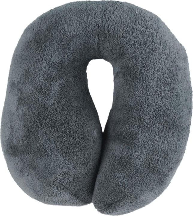 Walser Travelmaid Nackenrolle für Erwachsene aus weichem Fleece anthrazit (Kopf- & Nackenkissen)