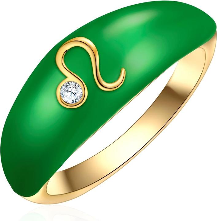 Immagine prodotto Glanzstücke München Anello da donna segno zodiacale Leone - 35980 (56, 925 Argento)