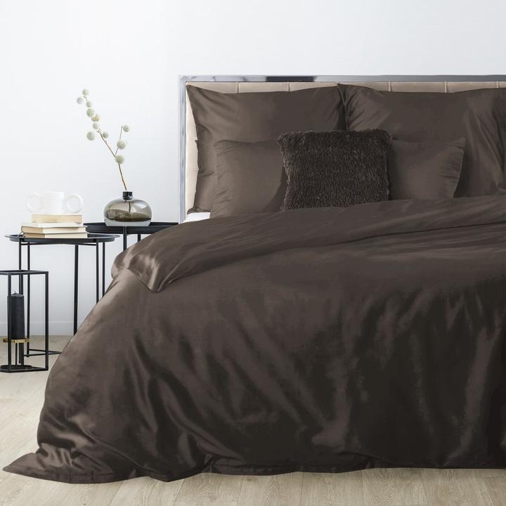 Produktbild Eurofirany DIVA LINE DINA Bettwäsche-Set aus hochwertigem Baumwollsatin, einfarbig, 160 x 200 cm (Bettwäsche Set, 160 x 200 cm)