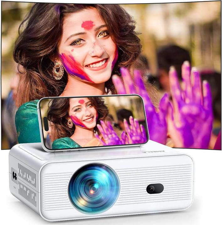 Immagine prodotto Ameela CL003 WiFi Mini-Beamer mit Fernbedienung (Full HD, 15000 lm)