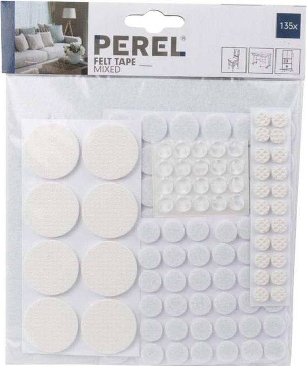 Perel felt gliders (Felt gliders, 135 Piece)