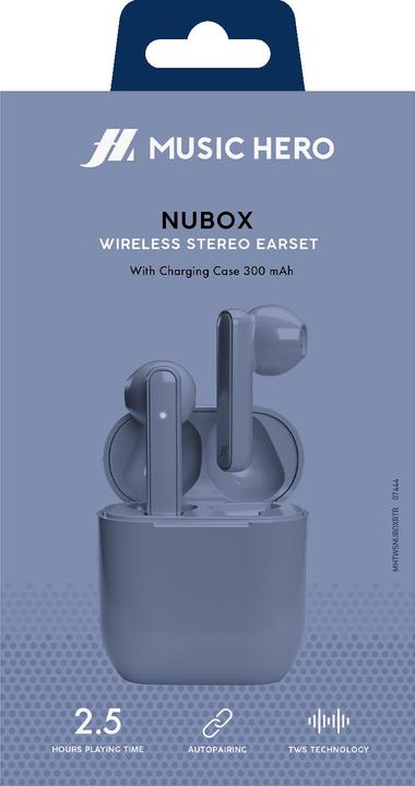 Actual product image SBS Nubox - True Wireless Stereo semi in-ear headphones (2.50 h, Wireless)