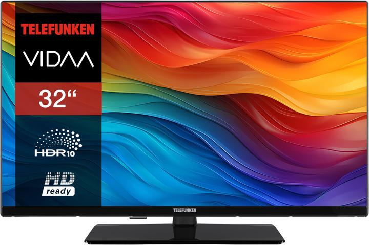 Produktbild Telefunken Fernseher 32 Zoll Smart TV VIDAA XH32VP750M - HD-Ready Fernseher, HDR TV mit Triple-Tuner (32", LED, HD, 2025)