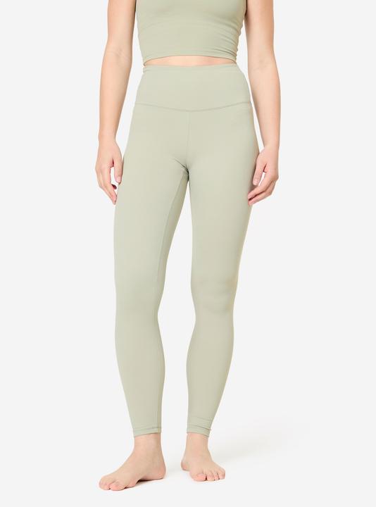 Image du produit Domyos Legging de yoga et Pilates extensible et doux, Breathe vert (W28/L31)