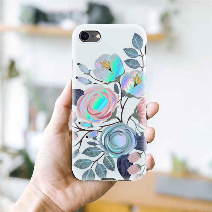 Actual product image Cadorabo IMD TPU Colorful Flowers & Leaves Cover (Apple iPhone 7, Apple iPhone SE (2nd Gen))