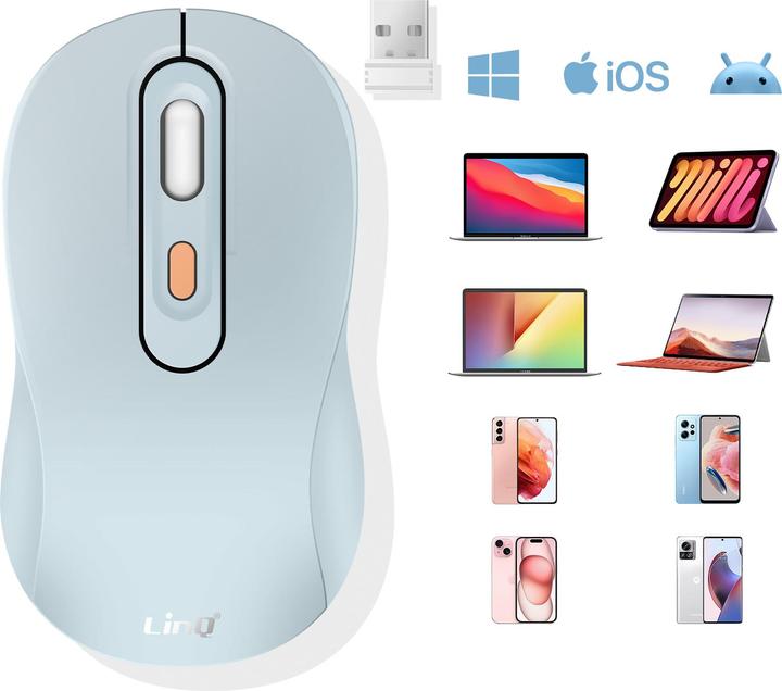 Produktbild LinQ W878 Bluetooth Maus (Kabellos)