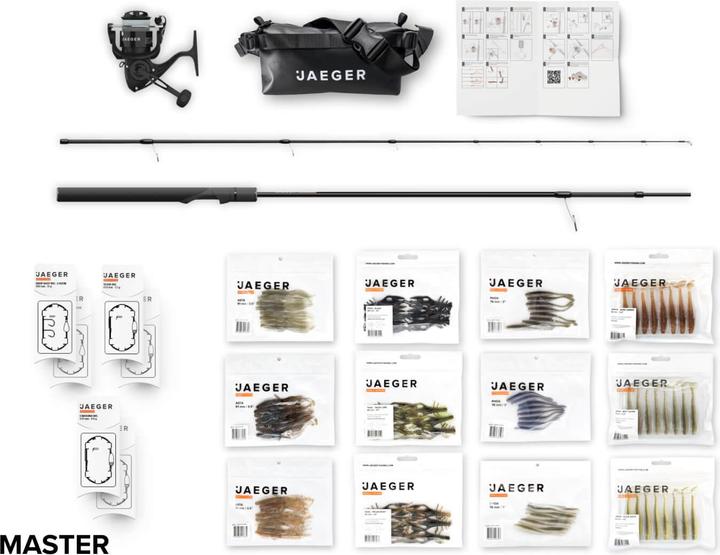 Actual product image Jaeger Perch Go Kit - Perch Starter Combo Performer Edition (Spinning rod, 204 cm)