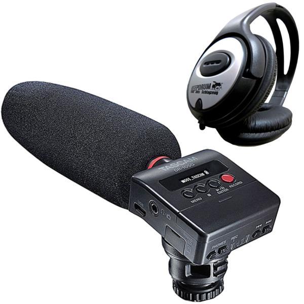 Produktbild Tascam DR-10SG Richtmikrofon mit Kopfhörer