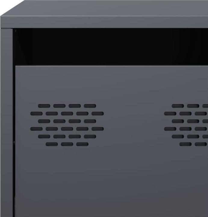 Produktbild VidaXL TV Schrank Fernsehtisch Fernsehschrank Lowboard TV Möbel Anthrazit Stahl