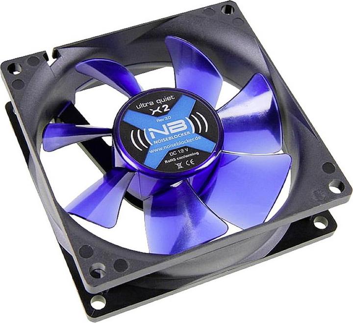 Produktbild Noiseblocker NB-BlackSilentFAn X-2 (80 mm, 2 x)