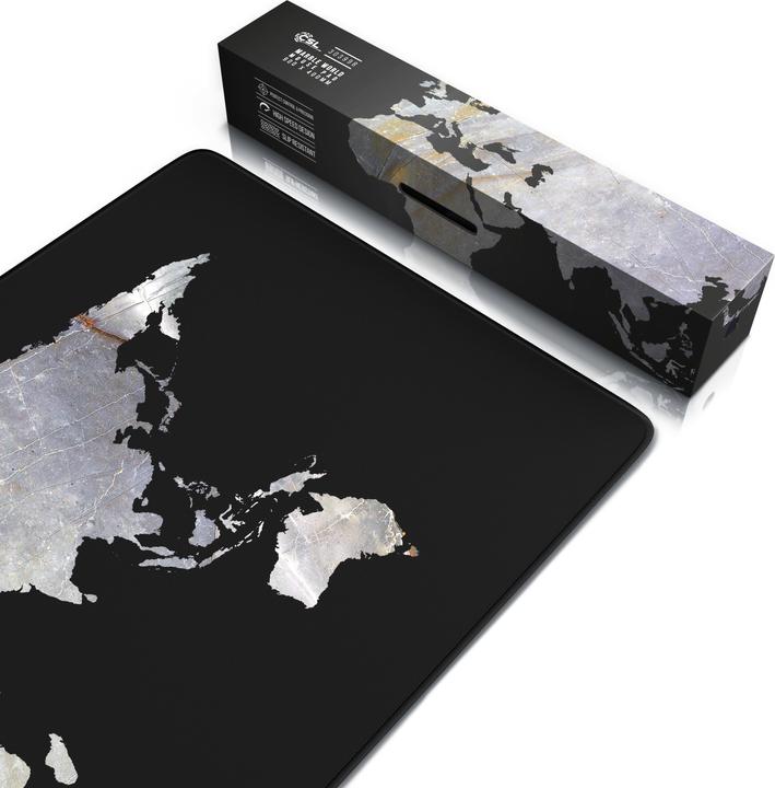Actual product image CSL Gaming Mouse Pad, XXL Mouse Mat 900 x 400mm, Precision & Speed, Marble Black (XXL)