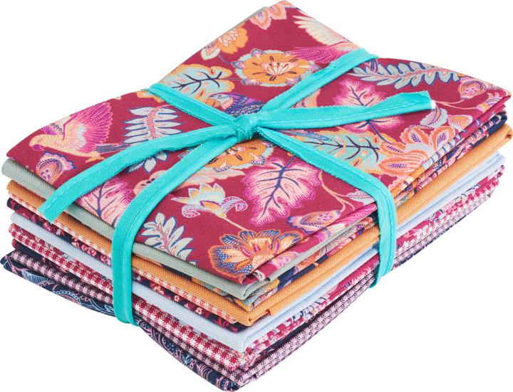 Produktbild Westfalenstoffe Stoffpaket "Bali", 12 Stoffe à 48 x 48 cm