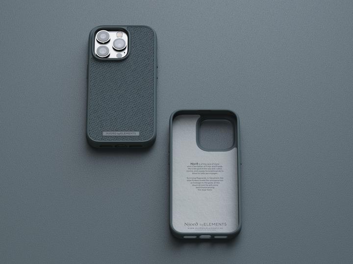 Actual product image Njord Hard Cover Tonal Case Dark Grey (Apple iPhone 14 Pro)