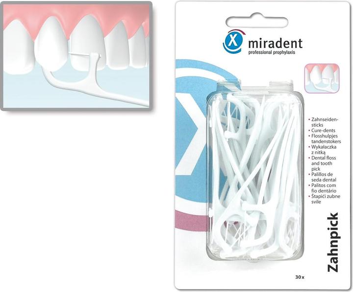 Produktbild Miradent Zahnpick & Zahnseidenhalter von (30 Stk.)