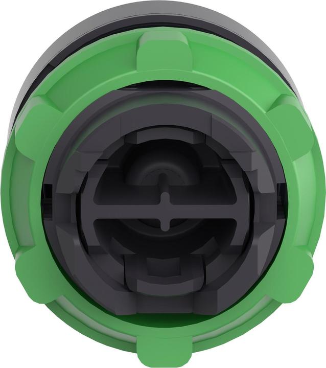 Actual product image Schneider Electric Drucktaster, Frontelement, Harmony XB5, Kunststoff, 22mm, schwarz, unbeschriftet, tastend, Sammelver