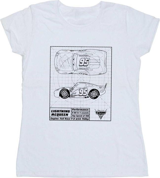 Disney Cars Lightning McQueen Blueprint TShirt (XL)