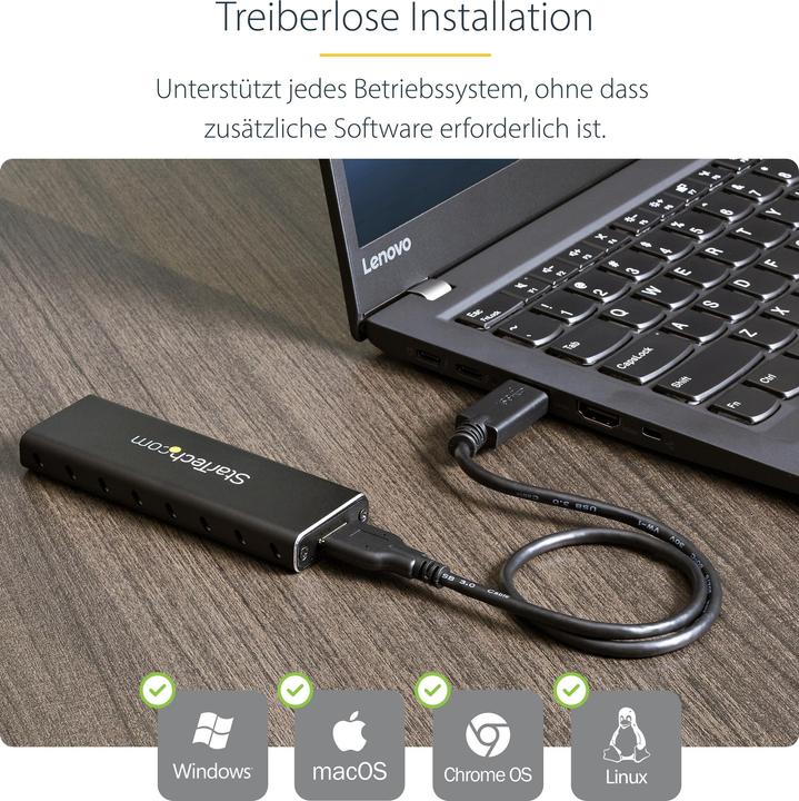 Image du produit StarTech BOÎTIER USB 3.0 À M.2 SSD (M.2 2230, M.2 2242, M.2 2260, M.2)