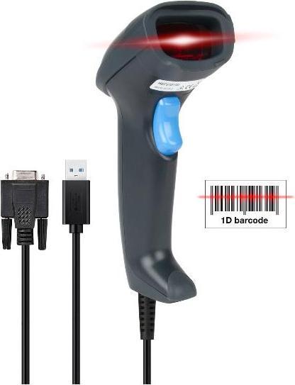 Produktbild Hamlet HBCS1D10US Barcode-Lesegerät Handlesegerät für Barcodes 1D Laser Grau (1D-Barcodes)