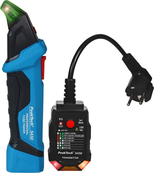 Actual product image Peaktech P 3432 Line locator / circuit detector
