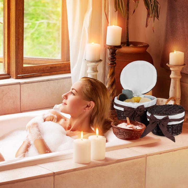 Productafbeelding Relaxdays Badmandje (2 x, 31 x 31 x 22 cm)