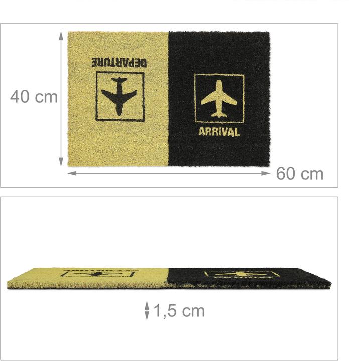 Actual product image Relaxdays Door mat (60 x 40 x 1.5 cm)
