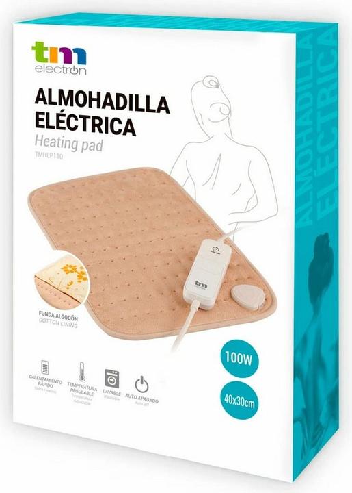 Produktbild TM Electron TMHEP110 Electric Cushion with 3 Temperature Settings and Automatic Shutdown Standard Cotton Cover (40 x 30 cm)