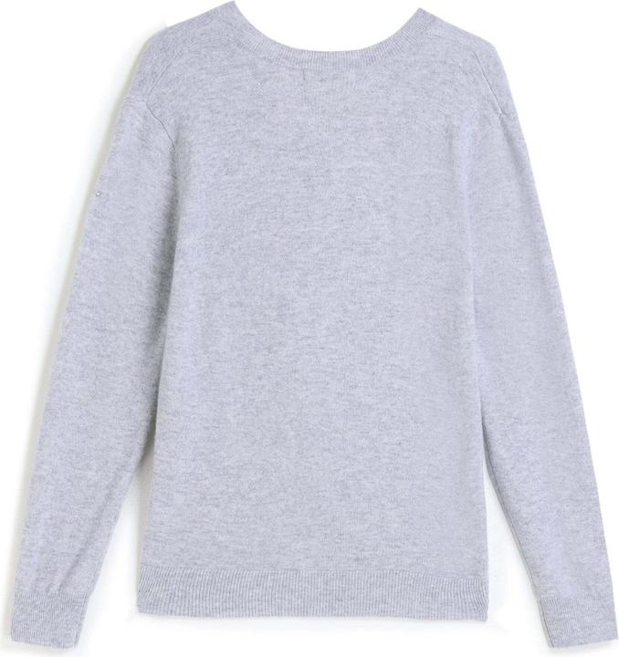 Image du produit Bellemere Pullover Solid V-Neck Merino-Cashmere Sweater (M)