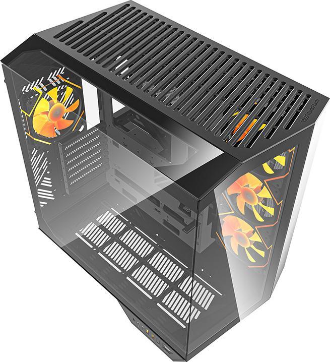 Actual product image Darkflash Tech Darkflash DY470 computer case (black) + 4 fans + GPU bracket (ATX)
