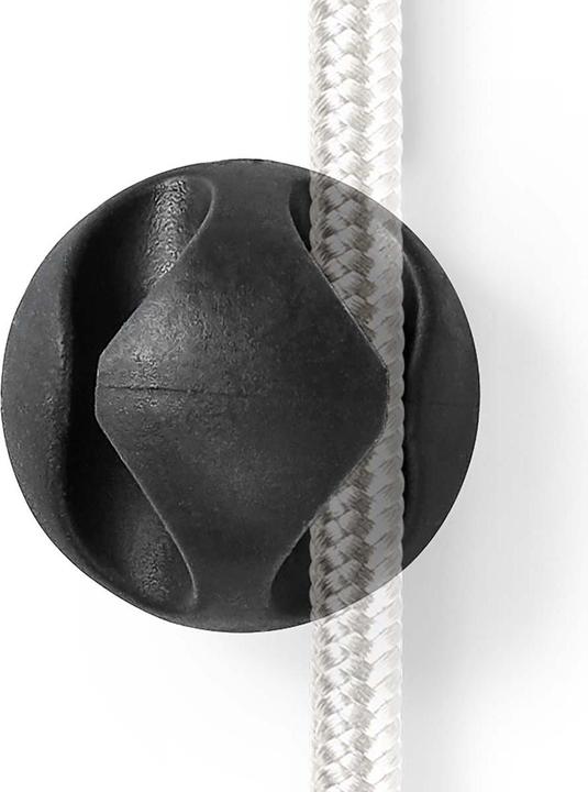 Produktbild Nedis Kabelmanagement Kabelclip Gesperrt 6 Stück max. Kabeldicke: 5 mm Silikon 20 mm Schwarz