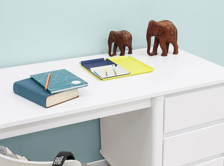 Actual product image Bopita Desk Mika White / Oak (78 x 130 x 60 cm)
