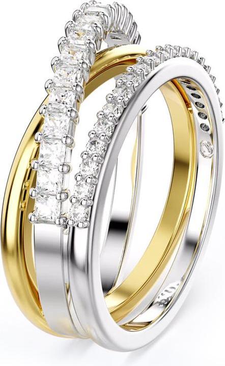 Actual product image Swarovski Hyperbola Ring Various cuts White Metal mix (58)