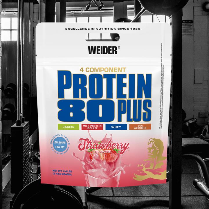 Produktbild Weider Protein 80 Plus (Erdbeere, 1 Stk., 2000 g)