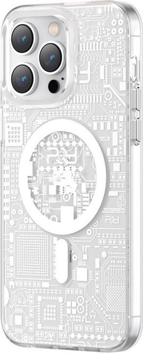 Image du produit Kingxbar PQY Geek Series Étui magnétique pour iPhone 14 Plus MagSafe Argent (Apple iPhone 14 Plus)