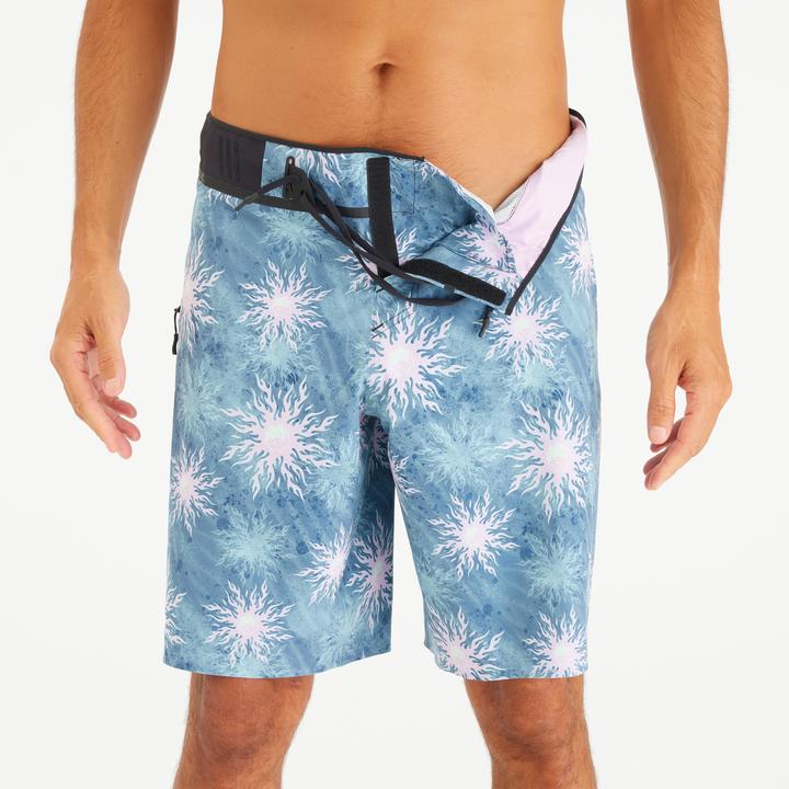 Produktbild Olaian Boardshorts Herren lang Morpho Yingyang 20" blau (42)