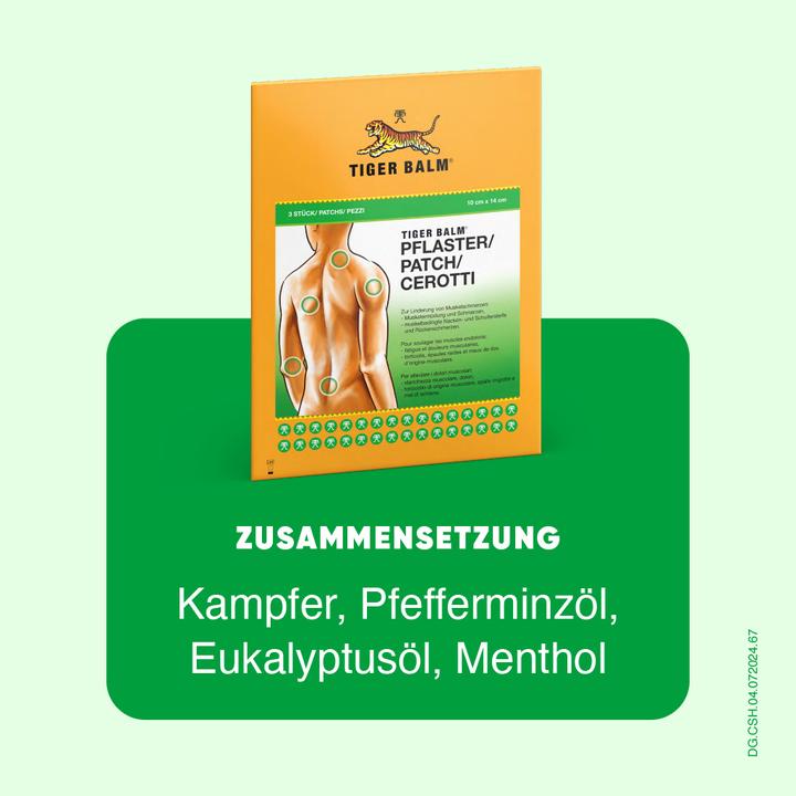 Image du produit Tiger Balm Plâtre pour les douleurs musculaires (3 x)