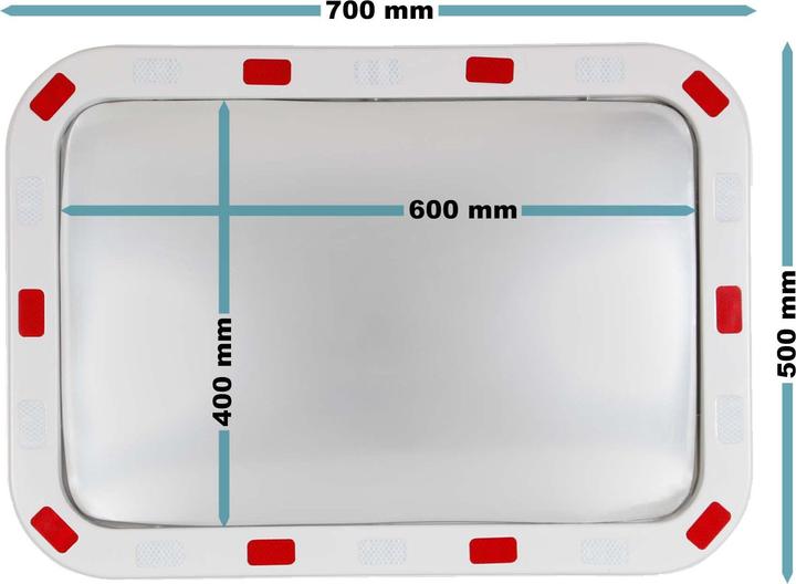 Produktbild Wiltec Verkehrsspiegel (50 x 70 cm)