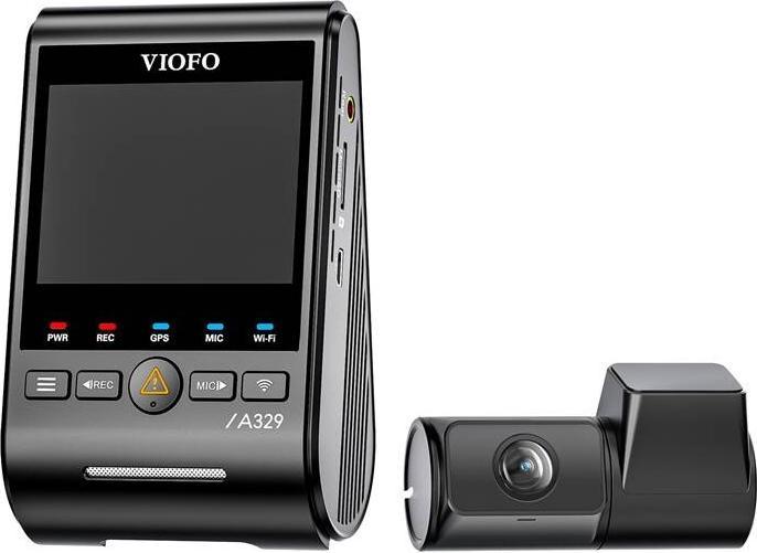 Immagine prodotto Viofo A329 2CH 4K 60FPS + 2K WiFi, GPS (Ricevitore GPS, Microfono incorporato, Accelerometro, WiFi, 4K)